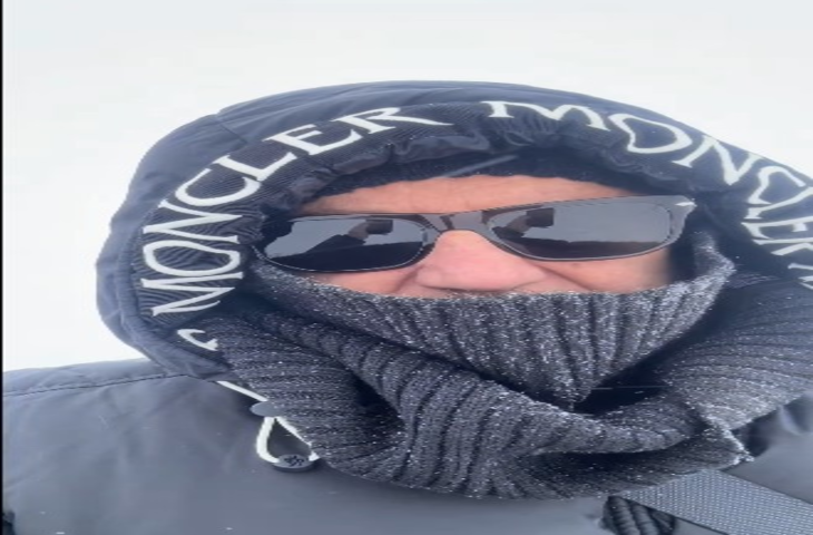 अनुपम खेर ने शेयर किया स्विट्जरलैंड के बर्फीले पहाड़ का वीडियो, अभिनेत्रियों को किया सलाम