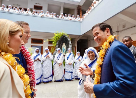 मार्को रुबियो ने किया मिशनरीज ऑफ चैरिटी का दौरा: राजदूत गोर बोले- 'भारत-अमेरिका साझेदारी साझा मूल्यों पर आधारित'