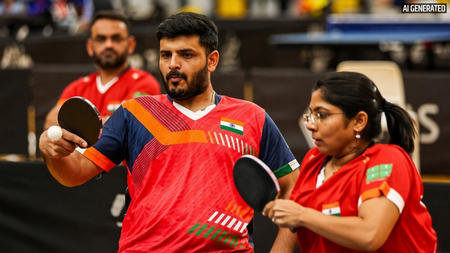 एशियन पैरा गेम्स: भाविना और शुभम ने मिक्स्ड डबल्स टेबल टेनिस में देश के लिए जीता ब्रॉन्ज मेडल