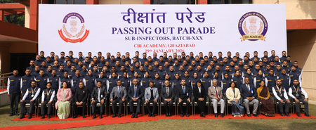 गाजियाबाद : सीबीआई एकेडमी से 134 सब-इंस्पेक्टर हुए पास आउट