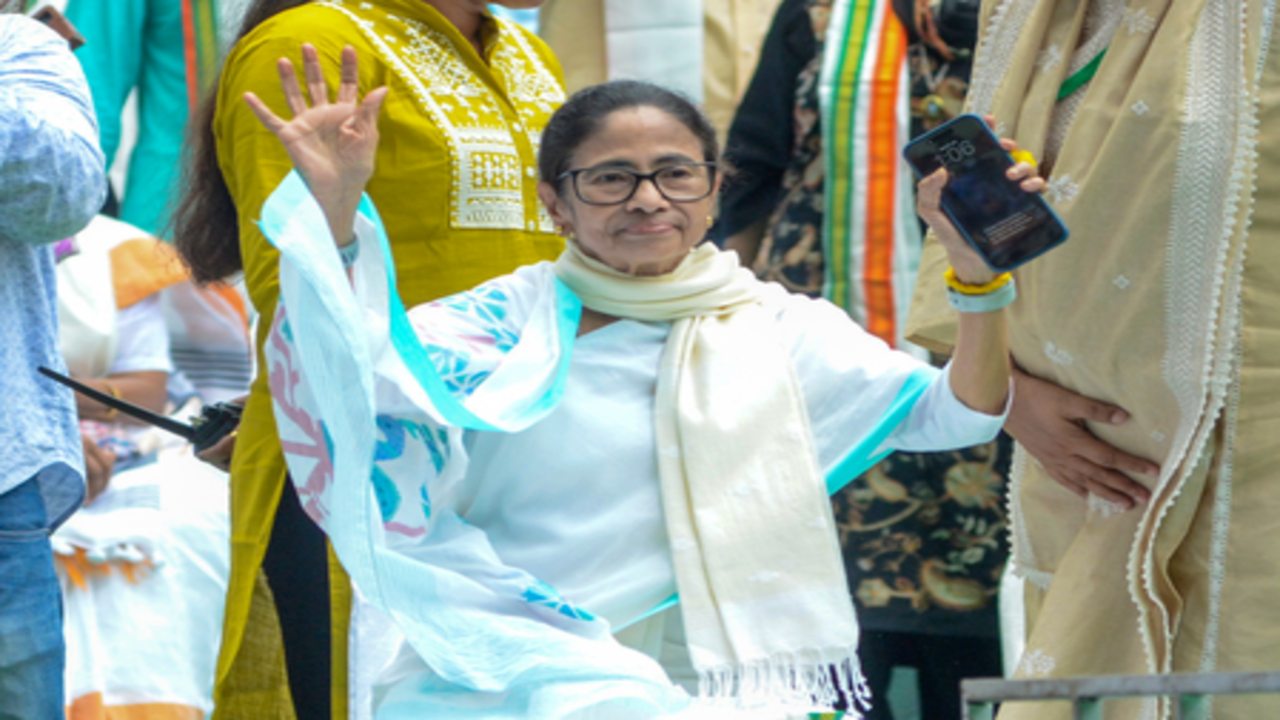 तृणमूल विधायकों ने पूर्व मुख्यमंत्री ममता बनर्जी पर हुए हमले के विरोध में बंगाल विधानसभा में प्रदर्शन किया