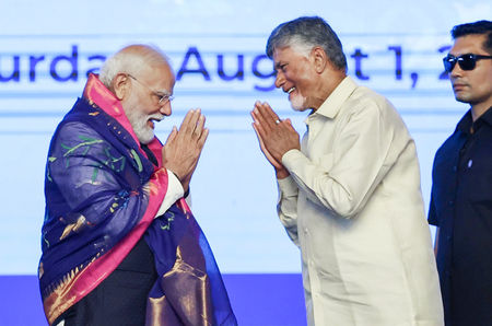 पीएम मोदी के नेतृत्व के 25 साल भारत के बदलाव और बढ़ती महत्वाकांक्षाओं का प्रतीक: सीएम नायडू