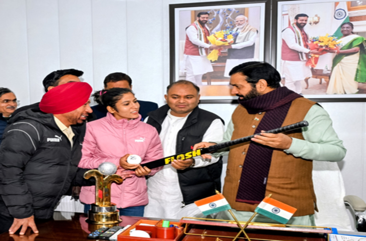 हरियाणा की बेटी नवनीत कौर से सीएम सैनी की खास मुलाकात, जीत पर दी बधाई