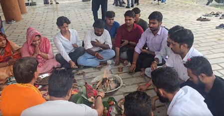 हल्द्वानी में खड़गे की रैली के बाद रामलीला मैदान में किया गया शुद्धिकरण यज्ञ