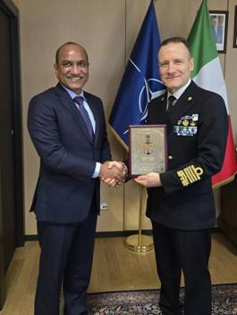 रक्षा उत्पादन सचिव ने इटली में रक्षा अधिकारियों से की महत्वपूर्ण मुलाकात