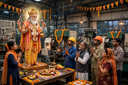 विश्वकर्मा जयंती 2026: विश्वकर्मा पूजा पर क्यों होती है मशीनों और औजारों की पूजा? जानिए धार्मिक महत्व