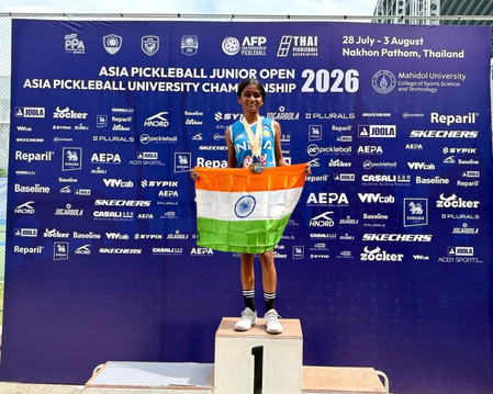 एशियन जूनियर चैंपियनशिप में भारतीय पिकलबॉल खिलाड़ियों का शानदार प्रदर्शन, तीन मेडल जीते