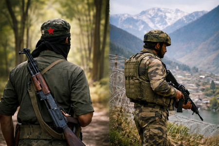 सुरक्षा बलों की रणनीति से नक्सलियों की ताकत घटी, कश्मीर में उग्रवाद पर लगी लगाम