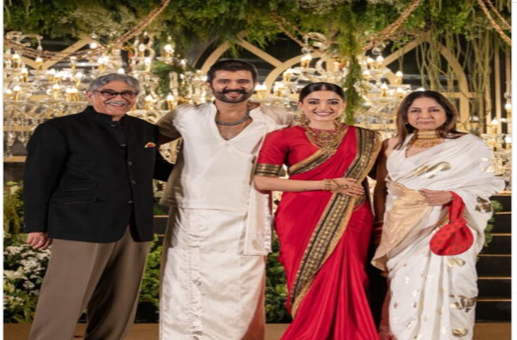 रश्मिका-विजय के रिसेप्शन में पहुंचीं नीना गुप्ता, फोटो शेयर कर दी शुभकामनाएं