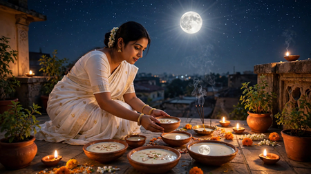 शरद पूर्णिमा की रात को खीर बनाकर क्यों खुले आसमान के नीचे रखा जाता है, क्या है धार्मिक मान्यता?