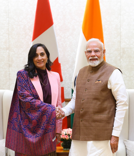 पीएम मोदी और कनाडा की विदेश मंत्री अनीता आनंद की मुलाकात, दोनों देशों के संबंधों को मजबूत करने पर हुई बातचीत