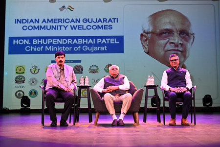 गिफ्ट सिटी से लेकर सेमीकंडक्टर तक, सीएम भूपेंद्र पटेल ने अमेरिकी प्रवासियों के सामने विकास का रखा रोडमैप