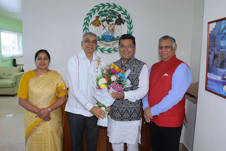 पबित्रा मार्गेरिटा का कैरेबियाई दौरा, होंडुरास में द्विपक्षीय संबंधों पर चर्चा के बाद बेलीज पहुंचे