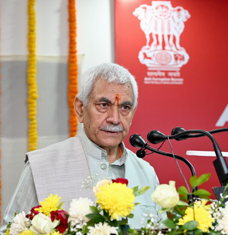 जम्मू-कश्मीर : एलजी मनोज सिन्हा ने एसीबी की एपीकेएस ब्रांच का किया उद्घाटन, कहा- 'तेज जांच जरूरी'