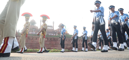 स्वतंत्रता दिवस समारोह: कड़ी सुरक्षा के बीच लाल किला पर हुई फुल ड्रेस रिहर्सल