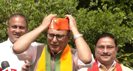 कांग्रेस छोड़कर भाजपा में शामिल हुए सांसद प्रद्युत बोरदोलोई, सीएम सरमा ने किया स्वागत