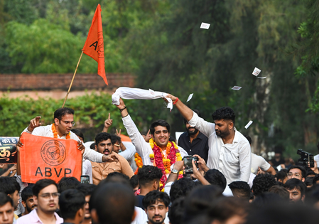 दिल्ली विश्वविद्यालय छात्रसंघ चुनाव: 'जेनजी देश के साथ खड़ी है', एबीवीपी की जीत पर यश डबास का बयान