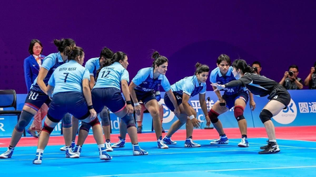 एशियन गेम्स 2026: भारतीय महिला कबड्डी टीम का शानदार प्रदर्शन जारी, ईरान को 37-23 से हराया