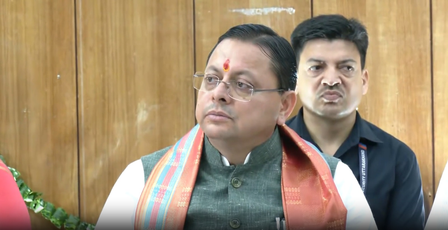 उत्तराखंड: मुख्यमंत्री धामी ने दृष्टिबाधित बच्चों के साथ मनाया अपना जन्मदिन