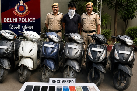दिल्ली: स्कूटी चोरी कर डिलीवरी बॉय को किराये पर देता था, पुलिस के हत्थे चढ़ा आरोपी
