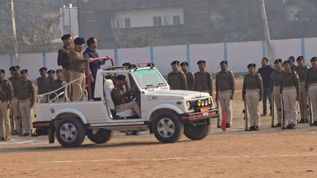 बिहार : नवादा में गणतंत्र दिवस की तैयारी तेज, हरिश्चंद्र स्टेडियम में मुख्य परेड का पूर्वाभ्यास