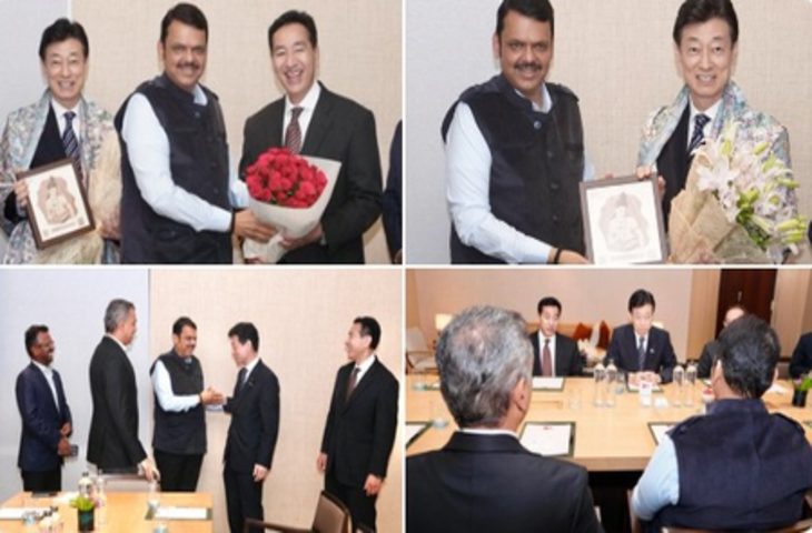जापान के पूर्व मंत्री से सीएम फडणवीस ने की मुलाकात, दोनों के बीच विभिन्न मुद्दों पर चर्चा