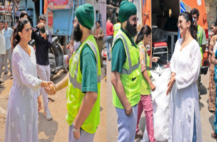 पीरियड्स हाइजीन कैंपेन में निमरत कौर शामिल, बांटे किट