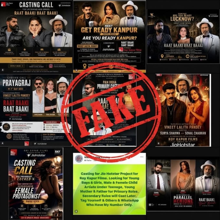 फर्जी कास्टिंग कॉल से फिर मचा हड़कंप, रॉय कपूर फिल्म्स ने जारी की चेतावनी