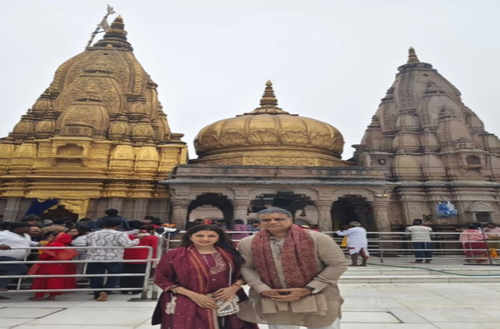 गंगा आरती से मणिकर्णिका घाट तक, काशी की खूबसूरती में खोईं भाग्यश्री, दिखाई झलक