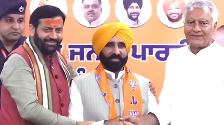 पंजाब सीएम भगवंत मान के भाई ने भाजपा का दामन थामा, नायब सिंह सैनी और सुनील जाखड़ ने किया स्वागत