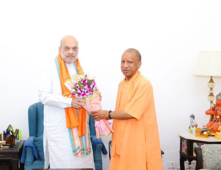 सीएम योगी ने अमित शाह और नितिन नवीन से की मुलाकात