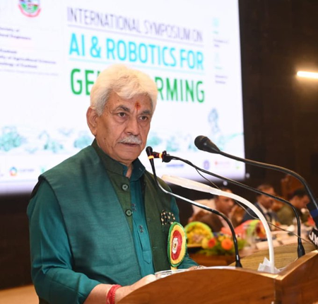 एआई और रोबोटिक्स से बदलेगी खेती की तस्वीर, एसकेयूएएसटी सम्मेलन में बोले एलजी मनोज सिन्हा