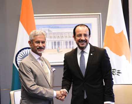 व‍िदेश मंत्री जयशंकर ने साइप्रस के राष्ट्रपति निकोस से की मुलाकात, द्विपक्षीय संबंधों को मजबूती देने पर हुई चर्चा