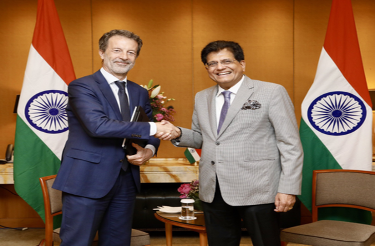 केंद्रीय मंत्री पीयूष गोयल ने इटली के टॉप सीईओ से की मुलाकात, भारत की प्रगति को लेकर हुई चर्चा