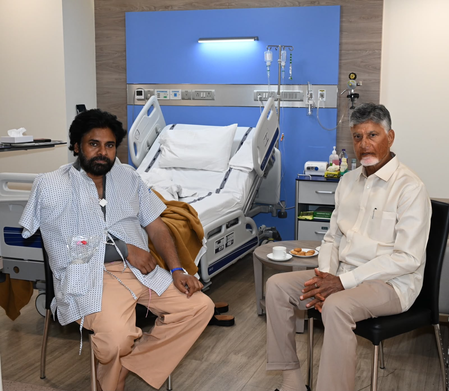पवन कल्याण के चार महीने में पूरी तरह ठीक होने की उम्मीद, सीएम नायडू ने अस्पताल पहुंचकर जाना हालचाल