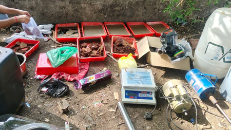 मध्य प्रदेश: मंदसौर में सीबीएन की बड़ी कार्रवाई, गुप्त मेफेड्रोन लैब का भंडाफोड़