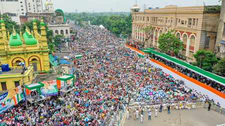 टीएमसी की सालाना 'शहीद दिवस' रैली के जवाब में 21 जुलाई को विरोध प्रदर्शन करेगी कांग्रेस