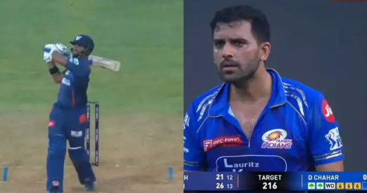 MI vs LSG Highlights: 6, 6, 6 निकोलस पूरन ने दीपक चाहर की निकाल दी हेकडी, लगा दी छक्कों की हैट्रिक, देखें वीडियो