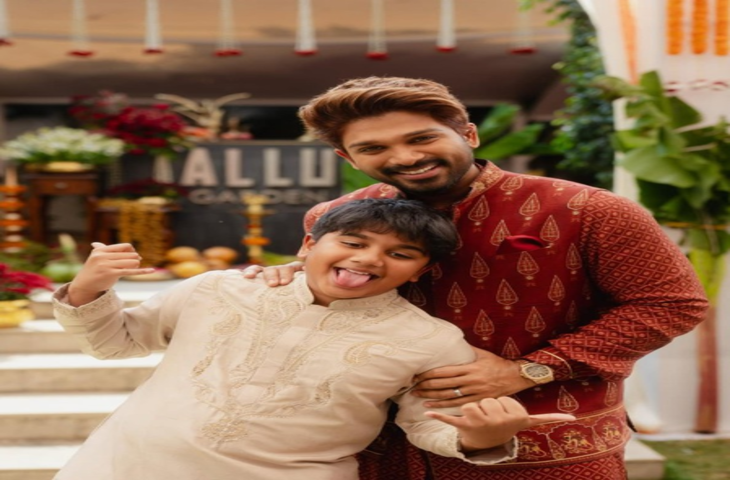 बेटे को गले लगाकर मुस्कुराते नजर आए अल्लू अर्जुन, इंस्टाग्राम पर शेयर की क्यूट तस्वीर