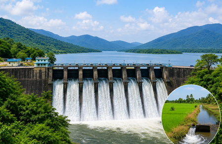 तमिलनाडु : कन्याकुमारी में 79 हजार एकड़ खेतों की सिंचाई के लिए 850 क्यूसेक पानी छोड़ने का आदेश