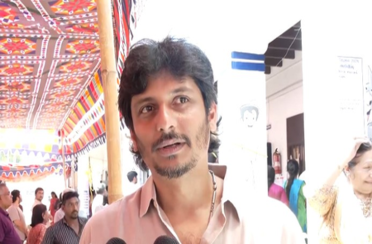 मतदान के बाद बोले अभिनेता जीवा-वोट देना सिर्फ अधिकार नहीं, जिम्मेदारी भी है