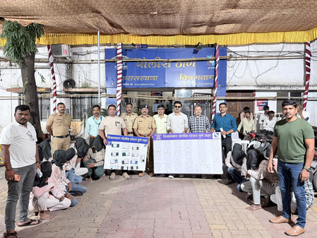गणपति विसर्जन की भीड़ को निशाना बनाने वाले गिरोह का पर्दाफाश, 15 आरोपी गिरफ्तार