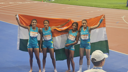 एशियन 23 एथलेटिक्स चैंपियनशिप: महिलाओं की 4x400 मीटर रिले टीम ने लहराया तिरंगा, देश को जिताया गोल्ड