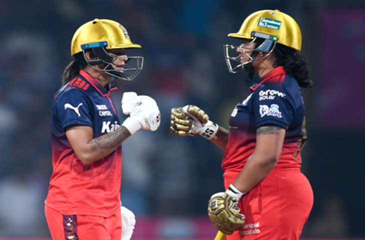 डब्ल्यूपीएल: ऋचा-राधा के बीच शतकीय साझेदारी, जायंट्स को जीत के लिए 183 रन का टारगेट