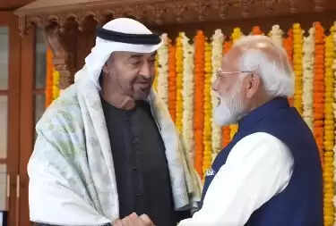 पीएम मोदी ने यूएई के राष्ट्रपति का किया स्वागत; झूला, पश्मीना शॉल और कश्मीरी केसर दिए गिफ्ट