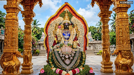 दीपावली पर मां लक्ष्मी के इस मंदिर की चमक देख रह जाएंगे हैरान, 1.5 टन से ज्यादा सोने से बना है पूरा परिसर