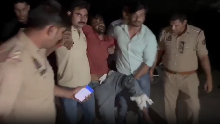 मथुरा: शातिर वाहन चोर और पुलिस के बीच मुठभेड़, दो गिरफ्तार