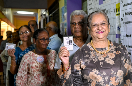 तमिलनाडु में रिकॉर्ड 84 प्रतिशत मतदान, 234 सीटों पर चार-कोणीय चुनावी मुकाबला