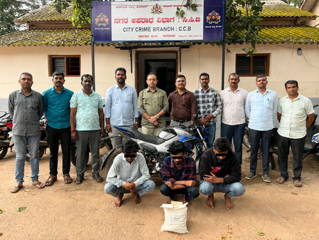 बेलगावी में स्कूल-कॉलेज के छात्रों को बेचा जा रहा था गांजा, 3 युवक गिरफ्तार