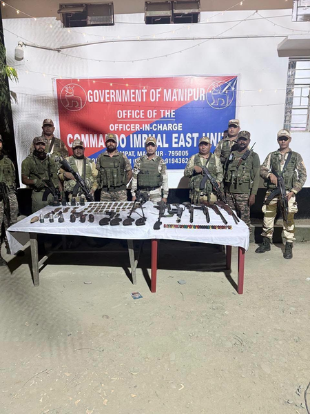 सुरक्षा बलों ने मणिपुर में कुकी उग्रवादी कार्यकर्ता को गिरफ्तार किया, विदेश निर्मित हथियार भी जब्त